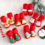 Christmas Baby Sockets ™ I Chaussettes d'éveil antidérapantes motifs noël