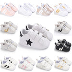 Toddler first Walker Baby Shoes Boys Girls Classic Sports soft bottom PU Leather multicolor baby slippers casual shoes