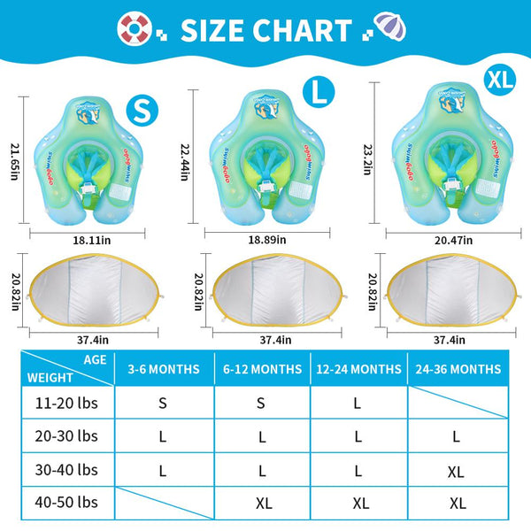 Safe Float ™ - Bouée bébé pare-soleil sécurité