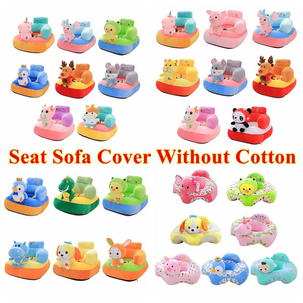 Seats and Sofas for Baby Soft Infant Sofa Cover Learning to Sit Seat Feeding Chair Children Newborn Toddler Nest Without Cotton