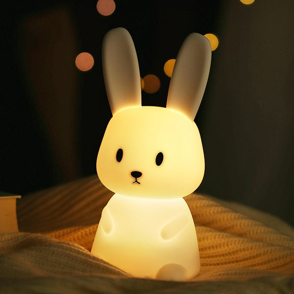 My Big Bunny's Led ™ I Veilleuse lapin pour enfants rechargeable avec capteur tactile