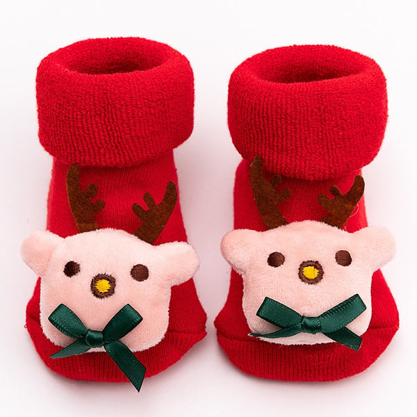 Christmas Baby Sockets ™ I Chaussettes d'éveil antidérapantes motifs noël